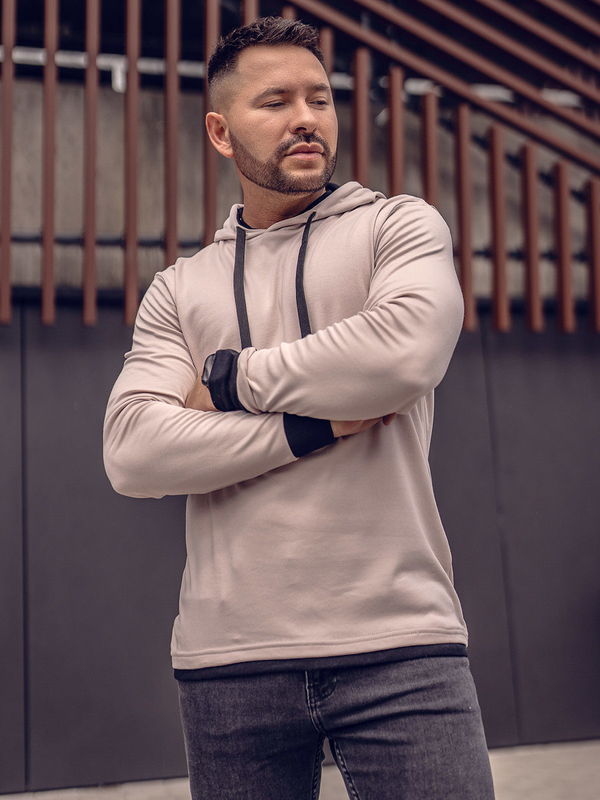 Men's Hoodie Beige Bolf 145380