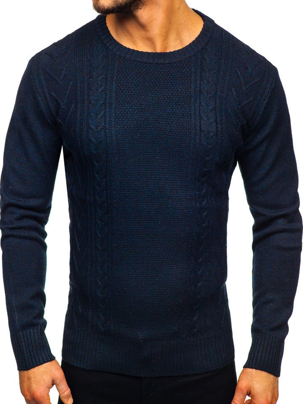 Men's Jumper Navy Blue Bolf H1937