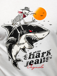 Men's Cotton Printed T-shirt White Bolf MPO3502