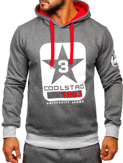 Men's Tracksuit with Hood Graphite Bolf 8C59