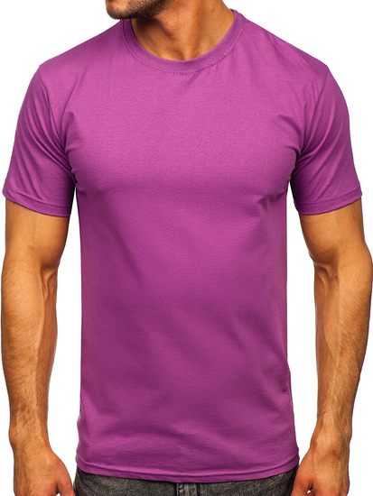 Men's Basic Cotton T-shirt Violet Bolf 192397