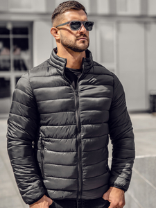 Men's Lightweight Quilted Jacket Black Bolf LY33A
