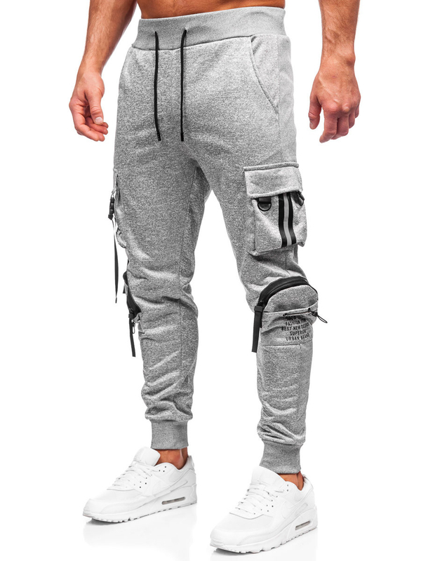 Men's Cargo Joggers Grey Bolf HS7176