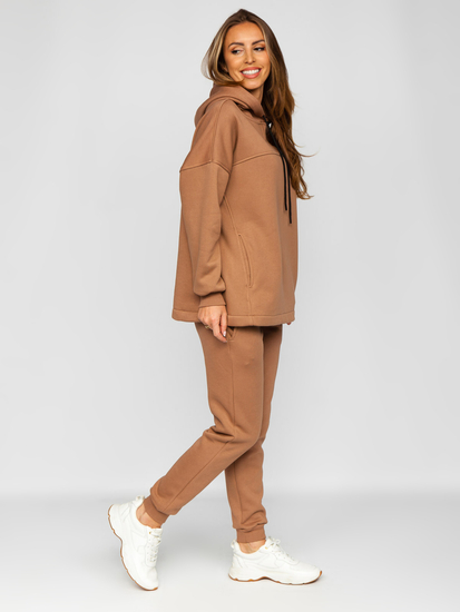 Women's 2-Piece Tracksuit Beige Bolf 8029