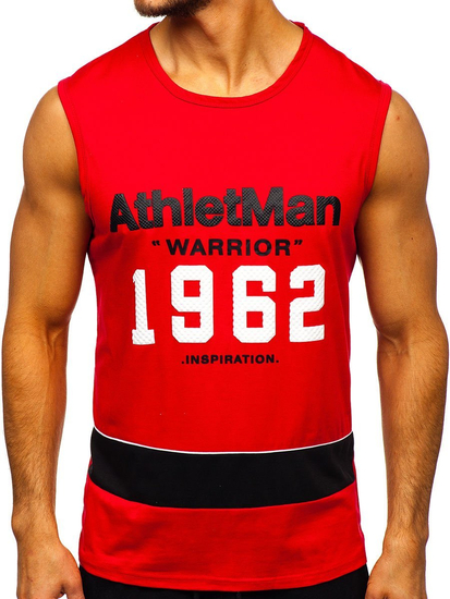 Men's Printed T-shirt Red Bolf SS11081