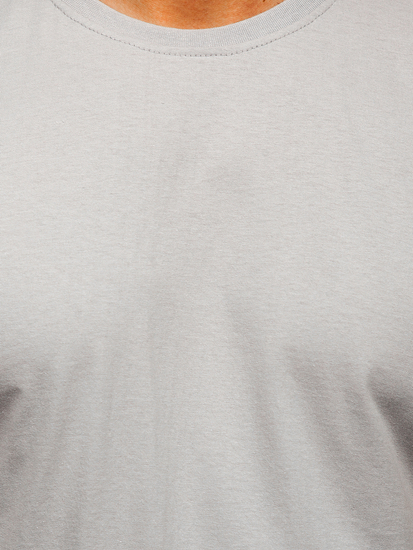 Men's Basic Cotton T-shirt Grey Bolf 192397