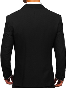 Men’s Elegant Suit Jacket Black Bolf 025