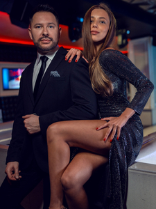 Men’s Elegant Slim Tie Black Bolf K001A