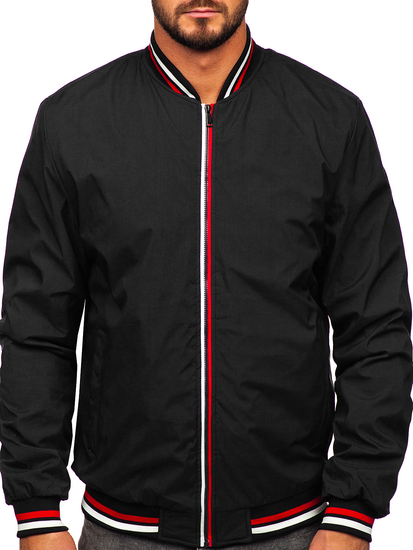 Men's Lightweight Bomber Jacket Black Bolf 84M3001