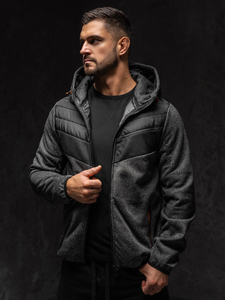 Men's Lightweight Jacket Black-Orange Bolf BKS2153