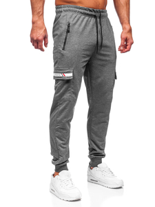 Men's Cargo Sweatpants Anthracite Bolf JX5063