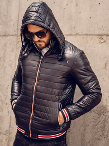 Men's Lightweight Quilted Jacket Black Bolf 6191A