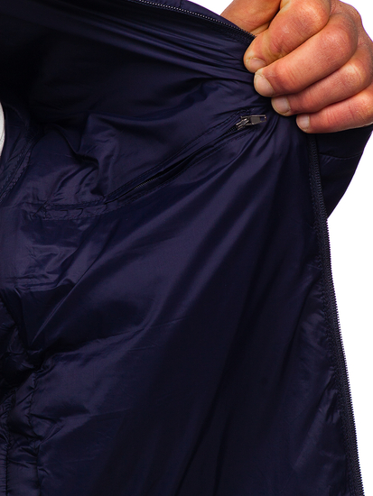 Men's Lightweight Quilted Jacket Navy Blue Bolf 23M9005