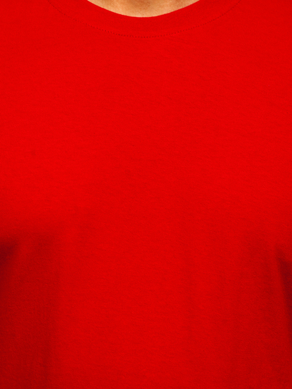 Men's Basic Cotton T-shirt Red Bolf 192397