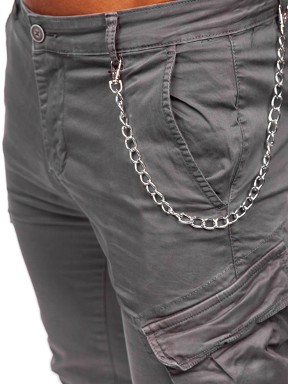 Men's Cargo Joggers Grey Bolf SK850