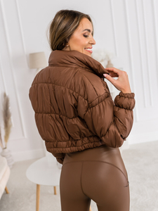 Women's Lightweight Quilted Jacket Brown Bolf 1250