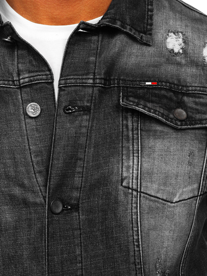 Men's Denim Jacket Black Bolf MJ511G