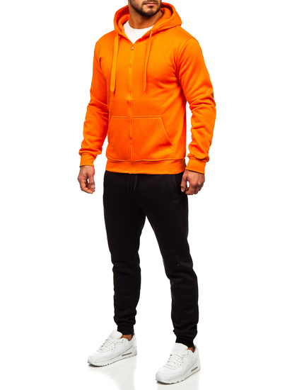 Men's Zip Tracksuit Orange Bolf D004