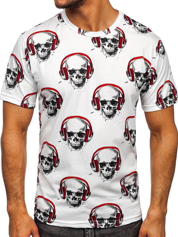 Men's Printed T-shirt White Bolf 14919