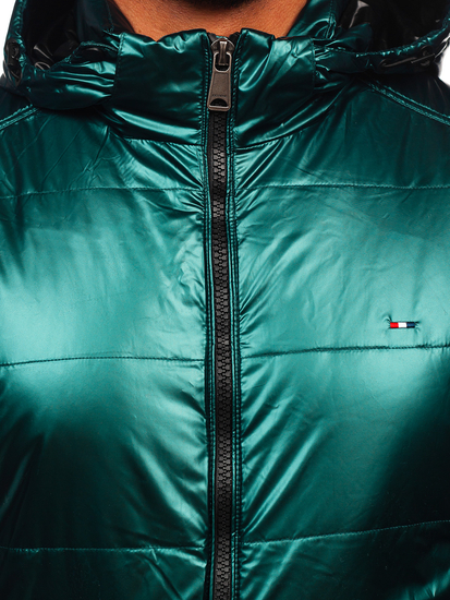 Men's Lightweight Quilted Sport Jacket Green Bolf 2143