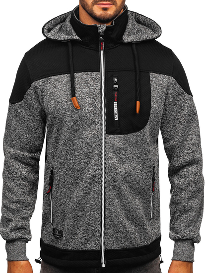 Men's Lightweight Jacket with hood Anthracite Bolf TC1268