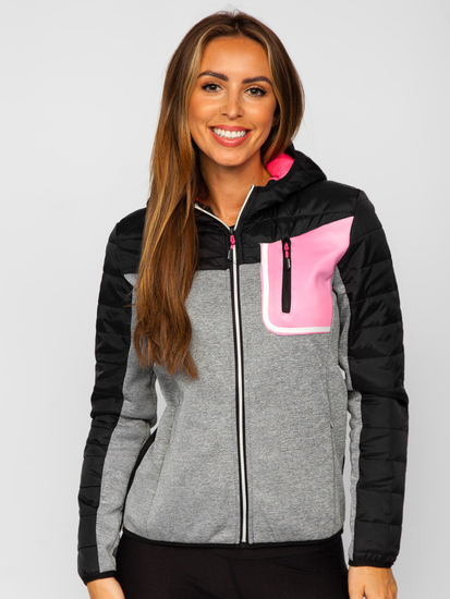 Women's Lightweight Jacket with hood Black Bolf KSW4006A1