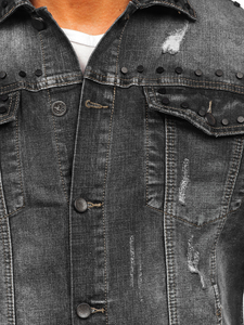 Men's Denim Jacket Black Bolf MJ504N