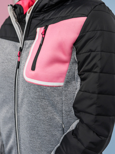 Women's Lightweight Jacket with hood Black Bolf KSW4006