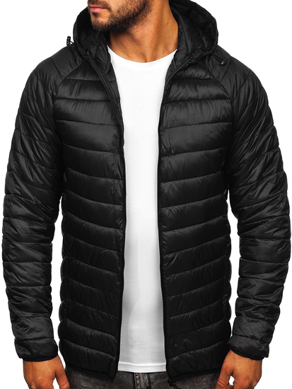 Men's Quilted Lightweight Jacket Black Bolf 58M13021