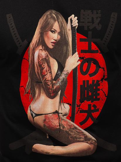 Men's Printed T-shirt Black Bolf 192377