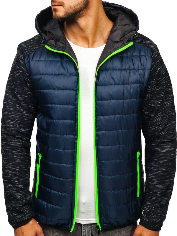 Men's Transitional Jacket Navy Blue Bolf TY28