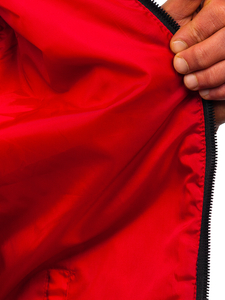 Men's Quilted Hooded Gilet Navy Blue Bolf 7106