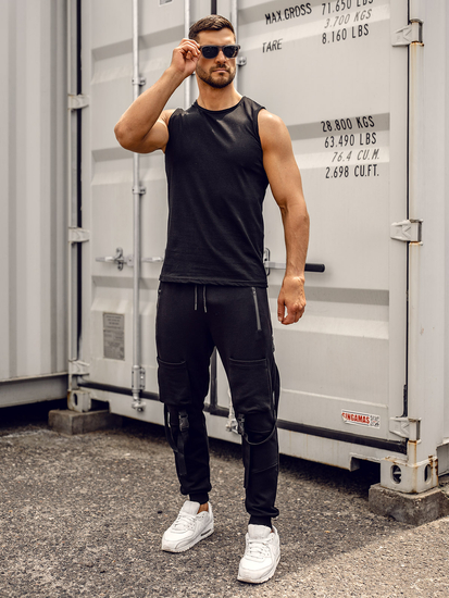 Men’s Basic Tank Top Black Bolf 1205A