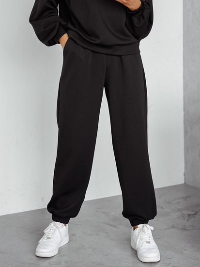 Women’s 2-piece Sport Outfit with butter hood Black Bolf 525