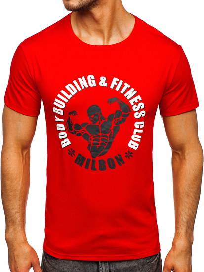 Men's Printed T-shirt Red Bolf Y70015
