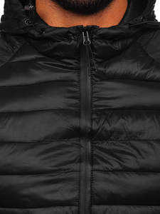 Men's Quilted Lightweight Jacket Black Bolf 58M13021