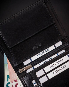 Men's Leather Wallet Black 25912