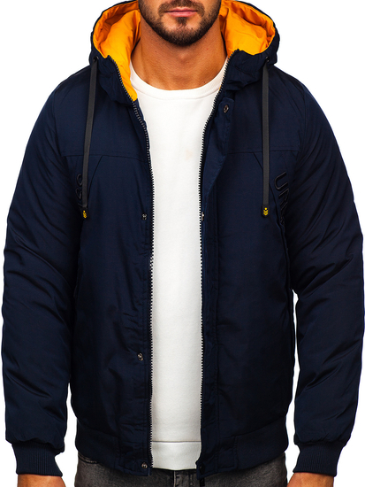 Men's Winter Jacket Navy Blue Bolf 27M8100