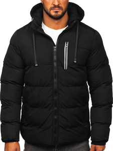 Men's Quilted Winter Jacket Black Bolf 27M8112
