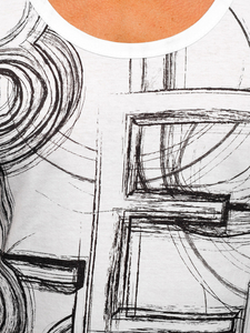 Men's Printed Boxer Tank Top White Bolf 14846