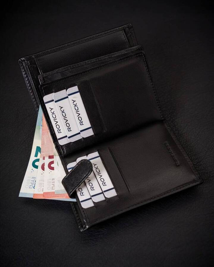 Men's Leather Wallet Black 25912