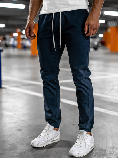 Men's Joggers Dark Navy Blue Bolf 1145