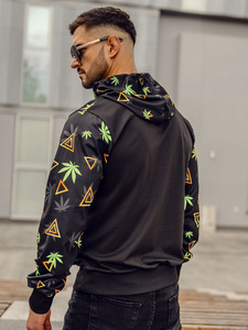 Men's Printed Hoodie Black Bolf HM631A