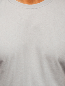 Men's Basic Cotton T-shirt Grey Bolf 192397