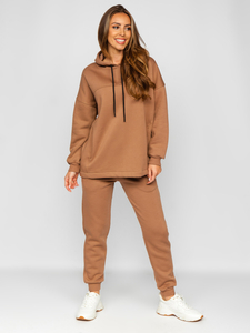 Women's 2-Piece Tracksuit Beige Bolf 8029