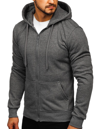 Men's Zip Hoodie Anthracite Bolf 2008