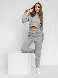 Women’s 2-Piece Oversize Sport Outfit Grey Bolf 8C78A1