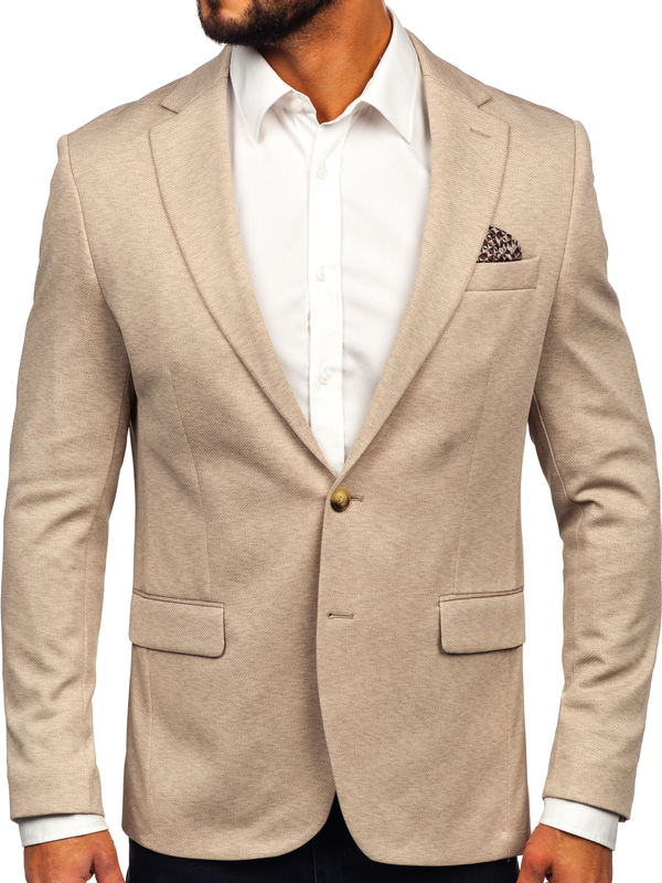 Men’s Casual Blazer Beige Bolf 24401