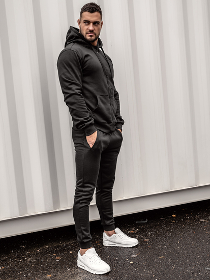 Men's Tracksuit with Hood Black Bolf 10386