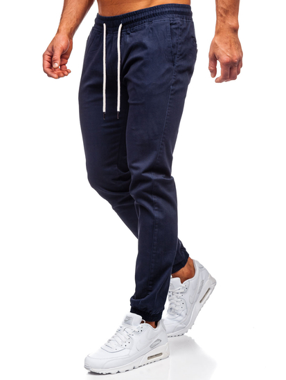 Men's Joggers Dark Navy Blue Bolf 1145